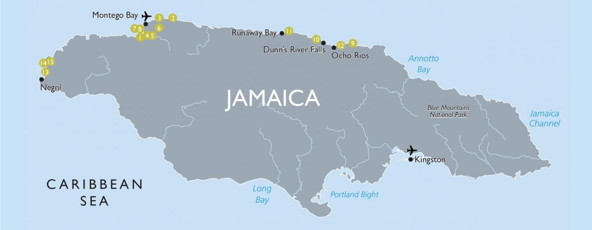 Peta jamaica lapangan terbang