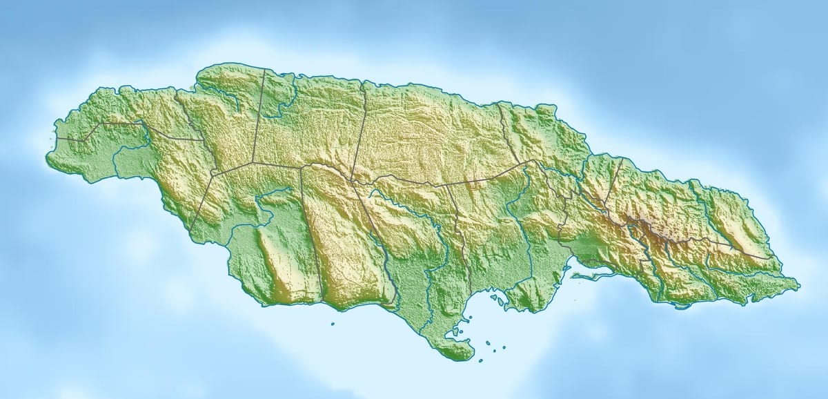 Peta lega jamaica