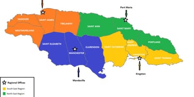 Peta ekonomi jamaica