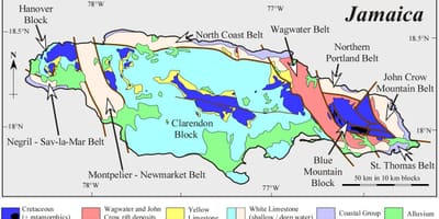 Peta geologi jamaica