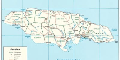 Peta hitam sungai jamaica