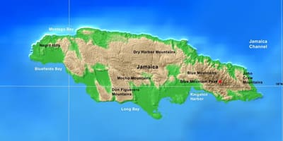 Peta gunung jamaica 