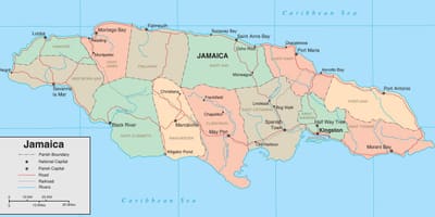 Peta politik jamaica