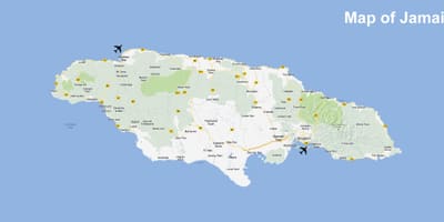 Peta winnifred pantai jamaica